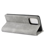 Per Galaxy A91 / M80s / S10 Lite Custodia in pelle con ventosa magnetica per affari retro-pelle con supporto e slot per schede e portafoglio, For Galaxy A91