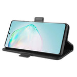 Per Galaxy A91 / M80s / S10 Lite Custodia in pelle a vibrazione orizzontale con fibbia magnetica a doppio lato con supporto e slot per schede e portafoglio