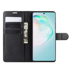 Per Galaxy A91 / M80s / S10 Lite Custodia protettiva a vibrazione orizzontale con texture Litchi con supporto e slot per schede e portafoglio, For Galaxy A91