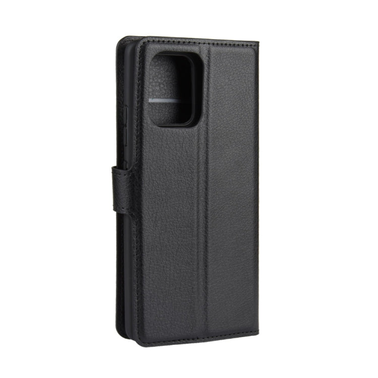 Per Galaxy A91 / M80s / S10 Lite Custodia protettiva a vibrazione orizzontale con texture Litchi con supporto e slot per schede e portafoglio, For Galaxy A91