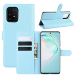 Per Galaxy A91 / M80s / S10 Lite Custodia protettiva a vibrazione orizzontale con texture Litchi con supporto e slot per schede e portafoglio, For Galaxy A91