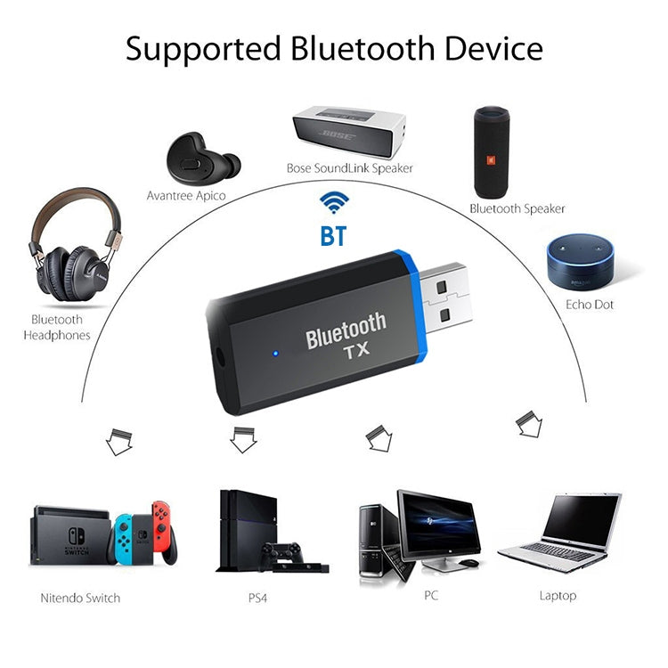 Trasmettitore audio Bluetooth USB 5.0 TX3