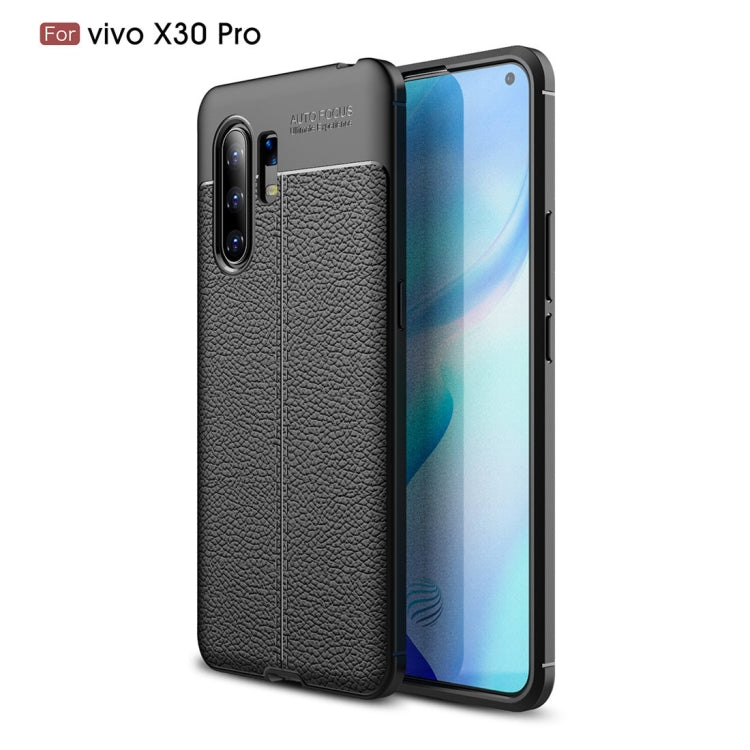 Custodia antiurto in TPU per Vivo X30 Pro Litchi Texture