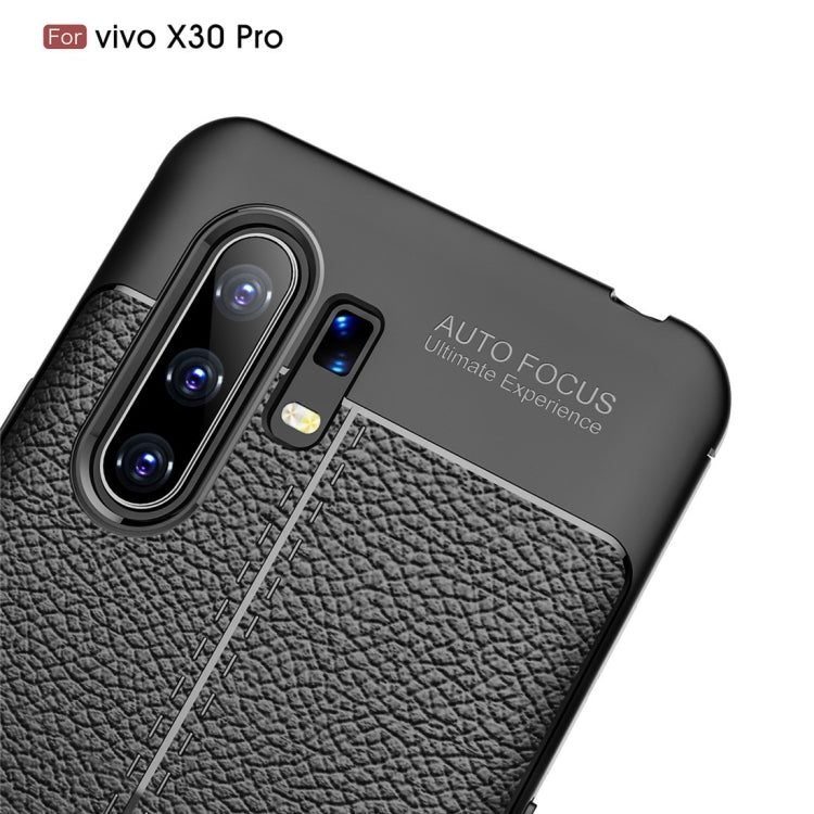 Custodia antiurto in TPU per Vivo X30 Pro Litchi Texture