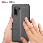 Custodia antiurto in TPU per Vivo X30 Pro Litchi Texture