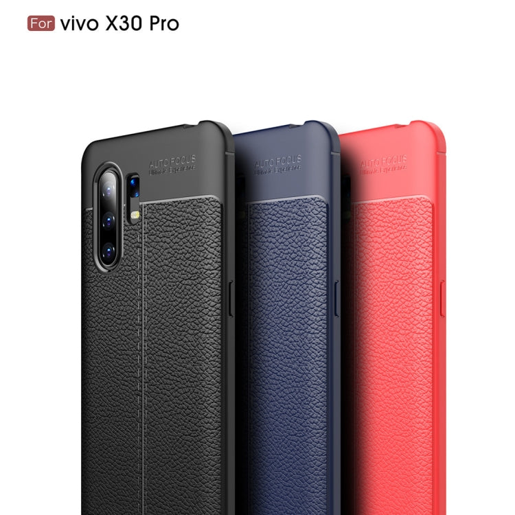 Custodia antiurto in TPU per Vivo X30 Pro Litchi Texture