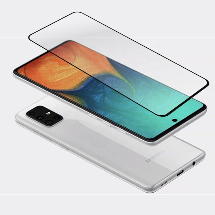 2PCS mocolo 0.33mm 9H 2.5D Full Glue Pellicola in vetro temperato, For Galaxy A51, For Galaxy A71
