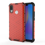 Per Huawei Nova 3i Custodia antiurto a nido d'ape per PC + TPU
