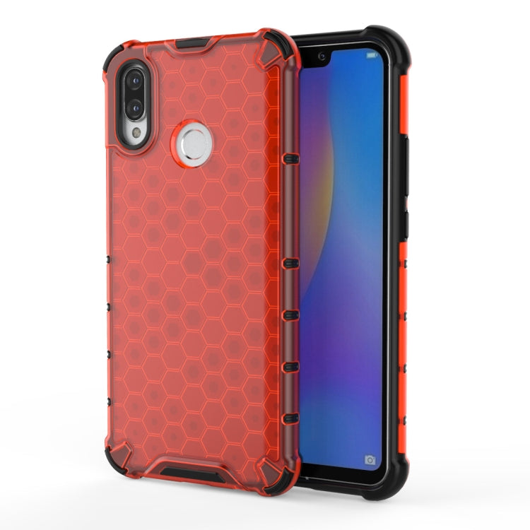 Per Huawei Nova 3i Custodia antiurto a nido d'ape per PC + TPU