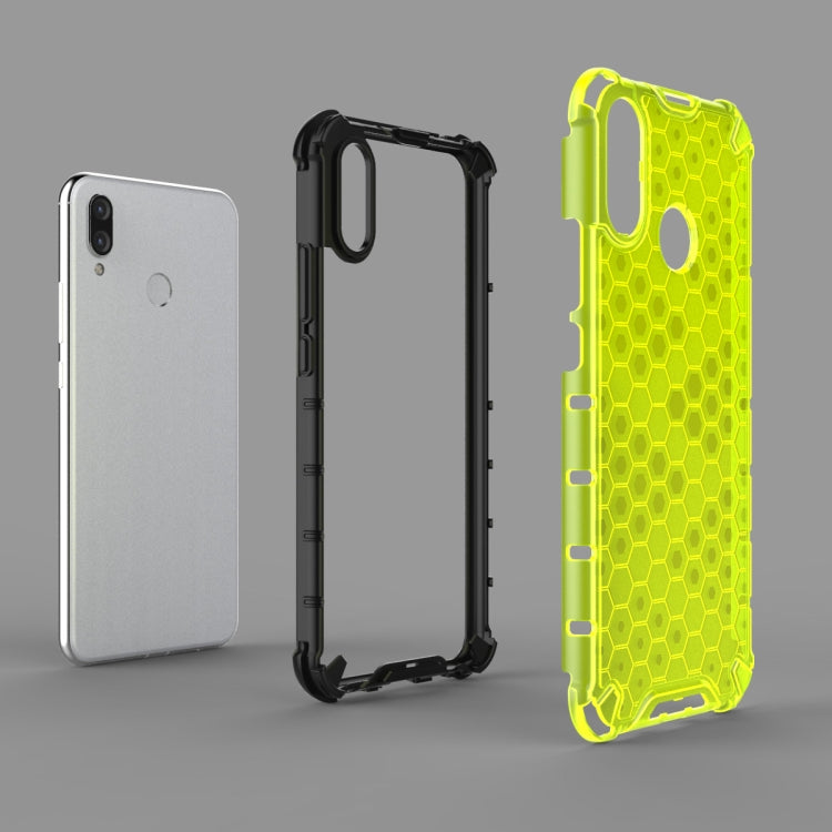 Per Huawei Nova 3i Custodia antiurto a nido d'ape per PC + TPU