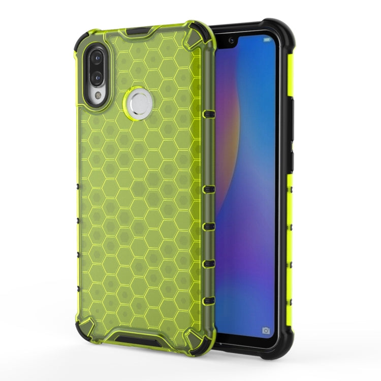 Per Huawei Nova 3i Custodia antiurto a nido d'ape per PC + TPU