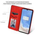 Custodia in pelle a vibrazione orizzontale magnetica per affari Retro Skin Feel, For OnePlus 7T, For OnePlus 7T Pro
