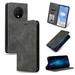 Custodia in pelle a vibrazione orizzontale magnetica per affari Retro Skin Feel, For OnePlus 7T, For OnePlus 7T Pro