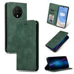 Custodia in pelle a vibrazione orizzontale magnetica per affari Retro Skin Feel, For OnePlus 7T, For OnePlus 7T Pro