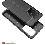 Custodia antiurto in TPU per Huawei P40 Pro Litchi Texture, For Huawei P40 Pro