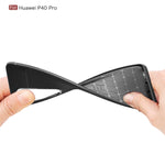 Custodia antiurto in TPU per Huawei P40 Pro Litchi Texture, For Huawei P40 Pro