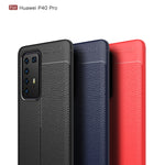 Custodia antiurto in TPU per Huawei P40 Pro Litchi Texture, For Huawei P40 Pro