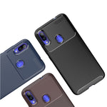 Per custodia in TPU antiurto con trama in fibra di carbonio OPPO A8, For OPPO A8