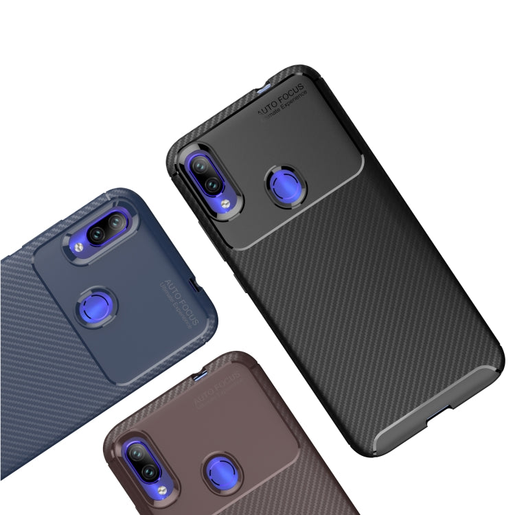 Per custodia in TPU antiurto con trama in fibra di carbonio OPPO A8, For OPPO A8
