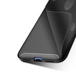 Per custodia in TPU antiurto con trama in fibra di carbonio OPPO A8, For OPPO A8