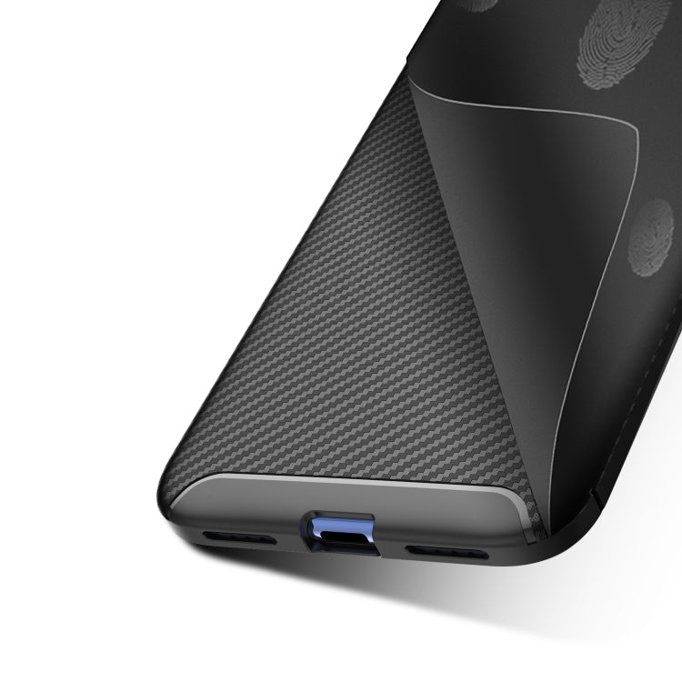 Per custodia in TPU antiurto con trama in fibra di carbonio OPPO A8, For OPPO A8