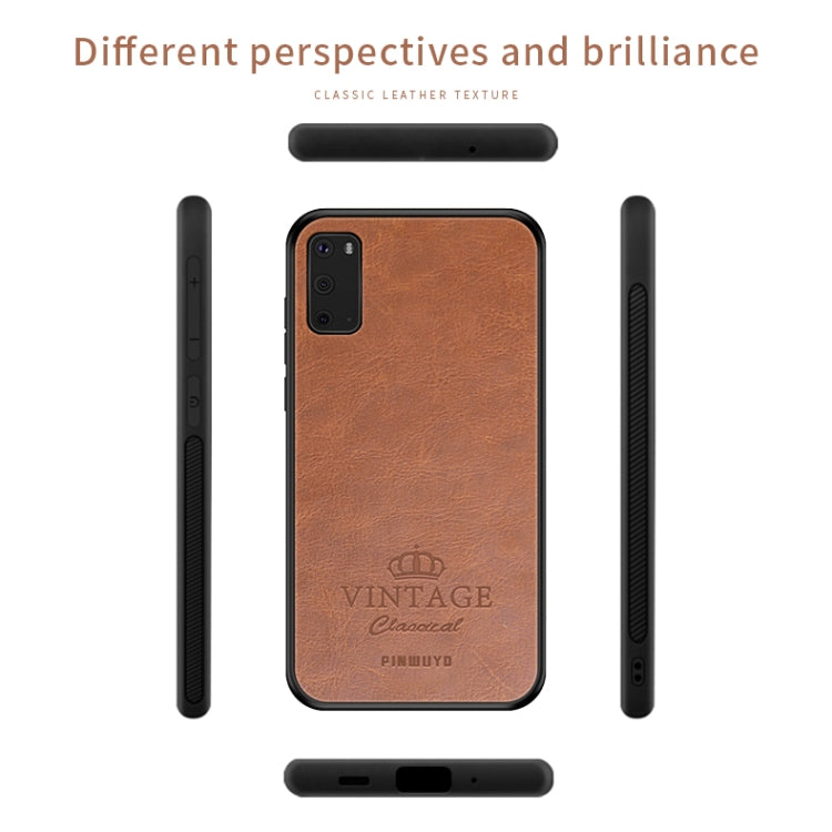 PINWUYO Pin Rui Series Pelle classica, PC + TPU + PU Guscio protettivo all-inclusive impermeabile e anti-caduta, For Galaxy S20, For Galaxy S20+
