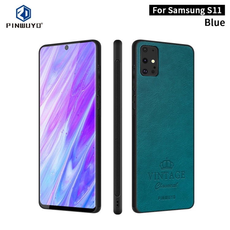 PINWUYO Pin Rui Series Pelle classica, PC + TPU + PU Guscio protettivo all-inclusive impermeabile e anti-caduta, For Galaxy S20, For Galaxy S20+