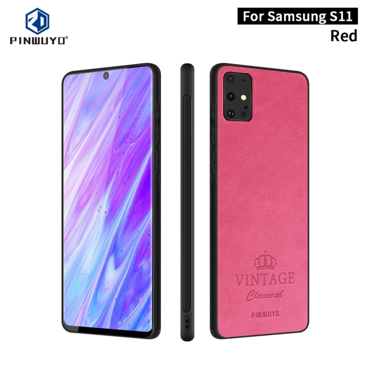 PINWUYO Pin Rui Series Pelle classica, PC + TPU + PU Guscio protettivo all-inclusive impermeabile e anti-caduta, For Galaxy S20, For Galaxy S20+