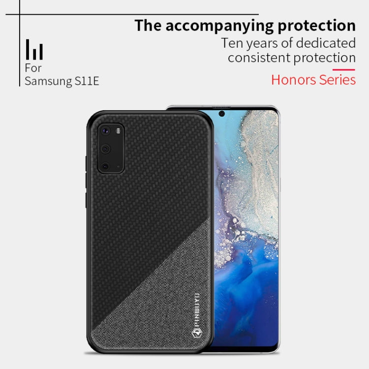 PINWUYO Rong Series Custodia protettiva antiurto per PC + TPU + tessuto in fibra chimica, For Galaxy S20, For Galaxy S20+, For Google Pixel4, For Google Pixel4 XL