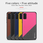 PINWUYO Rong Series Custodia protettiva antiurto per PC + TPU + tessuto in fibra chimica, For Galaxy S20, For Galaxy S20+, For Google Pixel4, For Google Pixel4 XL