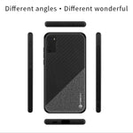 PINWUYO Rong Series Custodia protettiva antiurto per PC + TPU + tessuto in fibra chimica, For Galaxy S20, For Galaxy S20+, For Google Pixel4, For Google Pixel4 XL