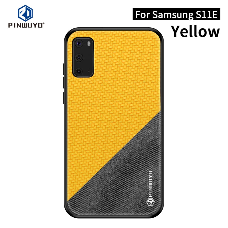 PINWUYO Rong Series Custodia protettiva antiurto per PC + TPU + tessuto in fibra chimica, For Galaxy S20, For Galaxy S20+, For Google Pixel4, For Google Pixel4 XL