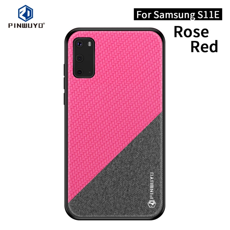 PINWUYO Rong Series Custodia protettiva antiurto per PC + TPU + tessuto in fibra chimica, For Galaxy S20, For Galaxy S20+, For Google Pixel4, For Google Pixel4 XL
