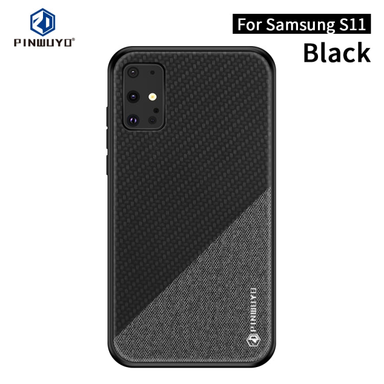 PINWUYO Rong Series Custodia protettiva antiurto per PC + TPU + tessuto in fibra chimica, For Galaxy S20, For Galaxy S20+, For Google Pixel4, For Google Pixel4 XL