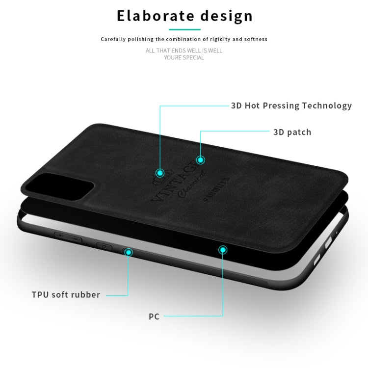 PINWUYO Zun Series PC + TPU + Skin Guscio protettivo all-inclusive impermeabile e anti-caduta, For Galaxy S20, For Galaxy S20+, For Galaxy S11e / S20