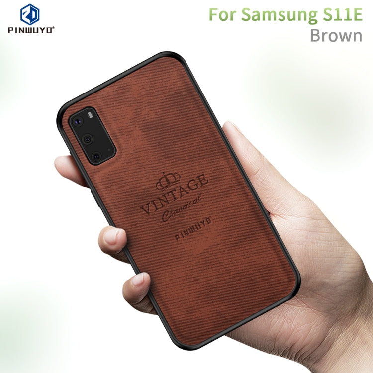 PINWUYO Zun Series PC + TPU + Skin Guscio protettivo all-inclusive impermeabile e anti-caduta, For Galaxy S20, For Galaxy S20+, For Galaxy S11e / S20
