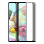 ENKAY Hat-Prince 5 PCS Full Glue 0.26mm 9H 2.5D Pellicola a copertura totale in vetro temperato, For  Galaxy A51, For  Galaxy A71