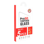 ENKAY Hat-Prince 5 PCS Full Glue 0.26mm 9H 2.5D Pellicola a copertura totale in vetro temperato, For  Galaxy A51, For  Galaxy A71