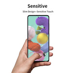 ENKAY Hat-Prince 5 PCS Full Glue 0.26mm 9H 2.5D Pellicola a copertura totale in vetro temperato, For  Galaxy A51, For  Galaxy A71