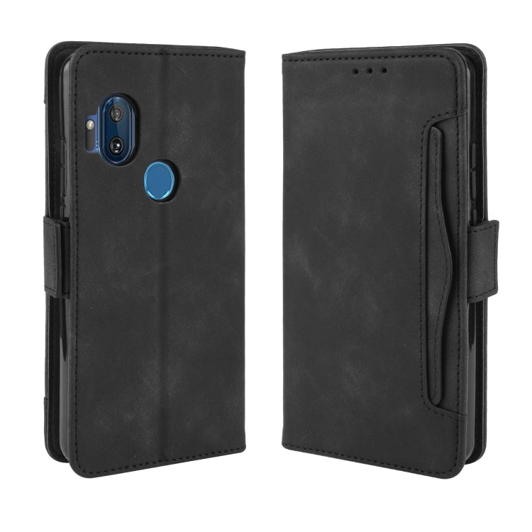 Custodia in pelle per Motorola One Hyper Wallet Style Skin Feel Calf Pattern con slot per schede separati e supporto e portafoglio e cornice per foto, For Motorola One Hyper