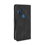 Custodia in pelle per Motorola One Hyper Wallet Style Skin Feel Calf Pattern con slot per schede separati e supporto e portafoglio e cornice per foto, For Motorola One Hyper