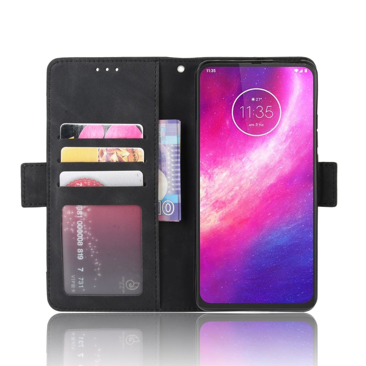 Custodia in pelle per Motorola One Hyper Wallet Style Skin Feel Calf Pattern con slot per schede separati e supporto e portafoglio e cornice per foto, For Motorola One Hyper