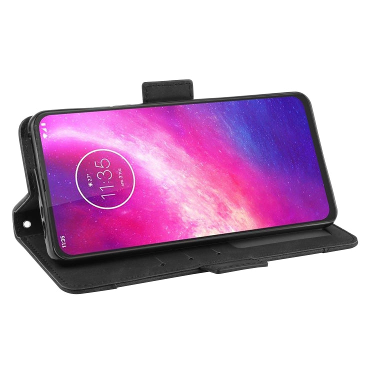 Custodia in pelle per Motorola One Hyper Wallet Style Skin Feel Calf Pattern con slot per schede separati e supporto e portafoglio e cornice per foto, For Motorola One Hyper