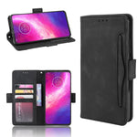 Custodia in pelle per Motorola One Hyper Wallet Style Skin Feel Calf Pattern con slot per schede separati e supporto e portafoglio e cornice per foto, For Motorola One Hyper