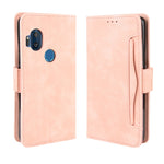 Custodia in pelle per Motorola One Hyper Wallet Style Skin Feel Calf Pattern con slot per schede separati e supporto e portafoglio e cornice per foto, For Motorola One Hyper