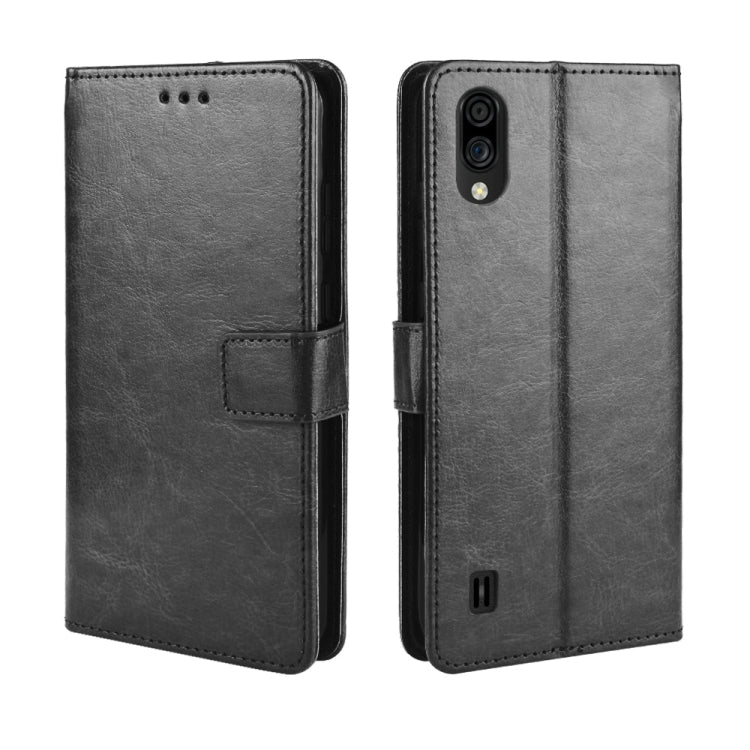 Per ZTE Blade A5 2020 Retro Crazy Horse Texture Custodia in pelle a vibrazione orizzontale con supporto e slot per schede e cornice per foto, For ZTE Blade A5 2020