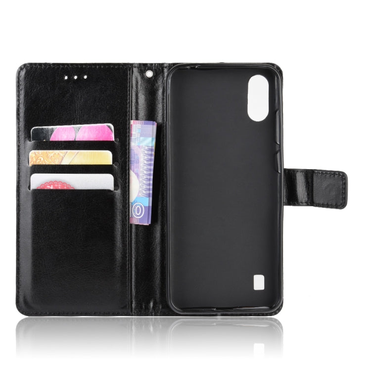 Per ZTE Blade A5 2020 Retro Crazy Horse Texture Custodia in pelle a vibrazione orizzontale con supporto e slot per schede e cornice per foto, For ZTE Blade A5 2020