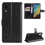 Per ZTE Blade A5 2020 Retro Crazy Horse Texture Custodia in pelle a vibrazione orizzontale con supporto e slot per schede e cornice per foto, For ZTE Blade A5 2020