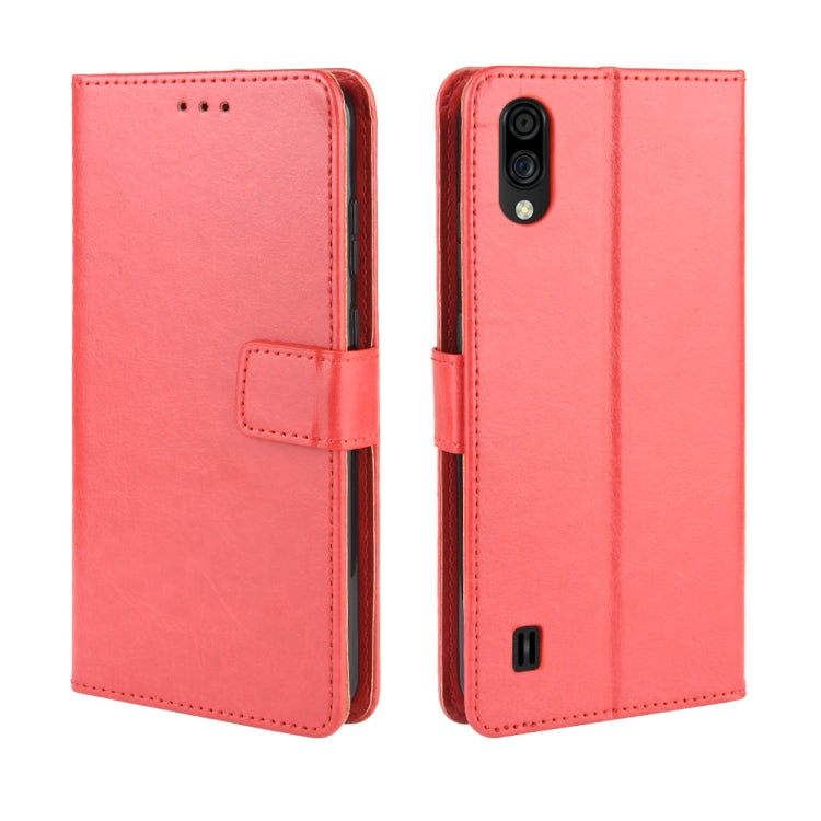 Per ZTE Blade A5 2020 Retro Crazy Horse Texture Custodia in pelle a vibrazione orizzontale con supporto e slot per schede e cornice per foto, For ZTE Blade A5 2020