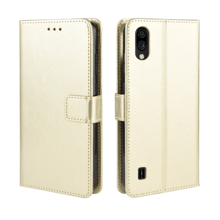 Per ZTE Blade A5 2020 Retro Crazy Horse Texture Custodia in pelle a vibrazione orizzontale con supporto e slot per schede e cornice per foto, For ZTE Blade A5 2020